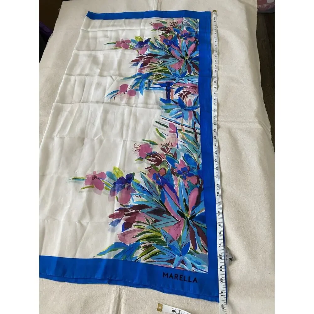 MARELLA made in ITALI Silk Scarf MARELLA Luxury women's clothing brand 42x42”